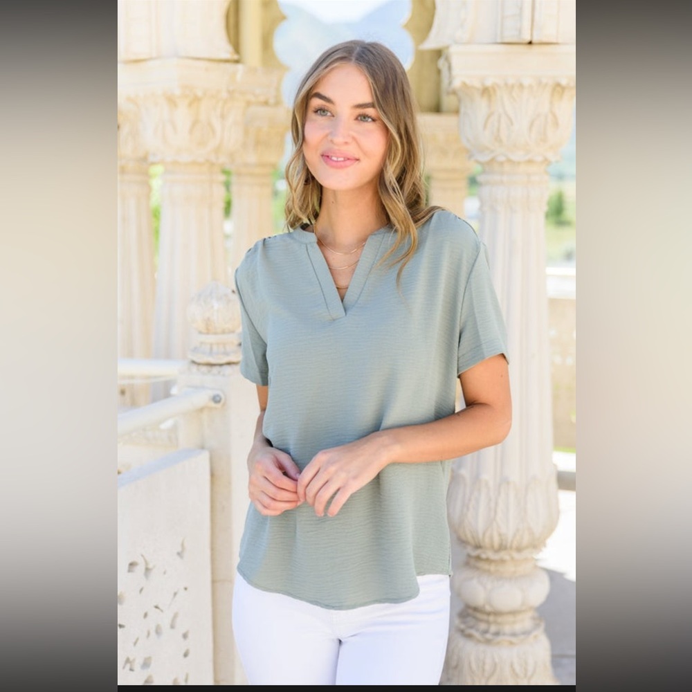 Sage blouse